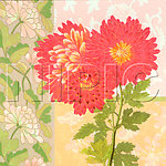 花卉油画55259 一套四幅 （ 50厘米 X 50厘米 ）