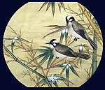 国画 白头丛竹