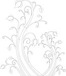 移门 刻绘 花纹 隔断门 藤蔓