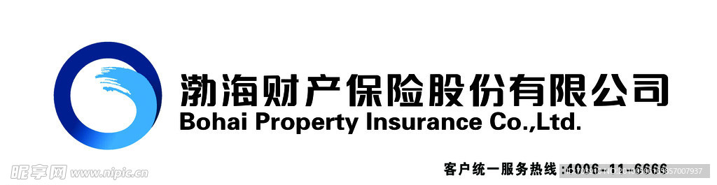 真正的矢量渤海保险门头