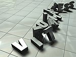 3D立体英文字母视觉效果