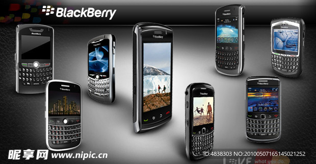 黑莓手机终端网站广告