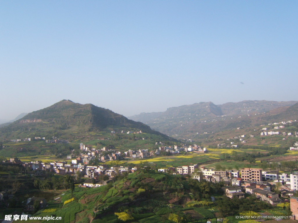 重庆农村鸟瞰风景