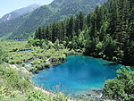 九寨沟的山和水
