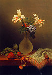 油画 百合花瓶