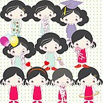 可爱小女孩