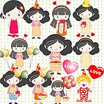 可爱小女孩