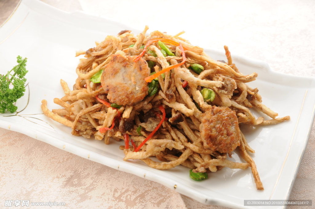 肉丝小饼子