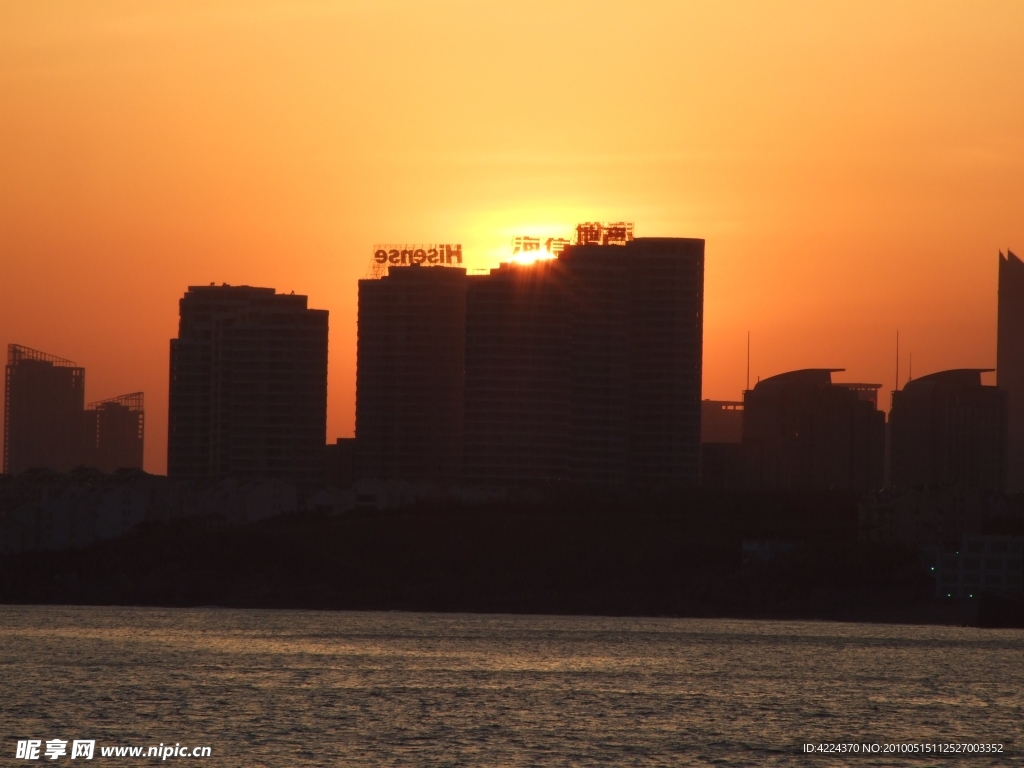 夕阳西沉