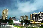 夏天的博物馆夜景