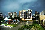 夏天的博物馆夜景