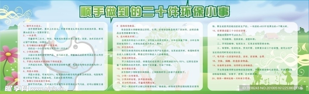 环保展板