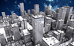 3D设计 高楼大厦
