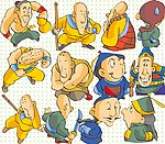 卡通古代人物