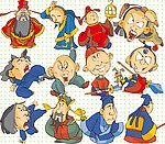 卡通古代人物