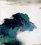 张大千阔浦遥山图