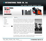 英文五金企业WEB2 0网站黑色模板图片