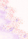 日本风格背景图 清新浪漫花纹