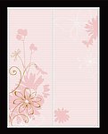 粉色花纹