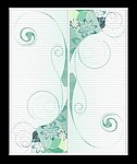 绿色花纹