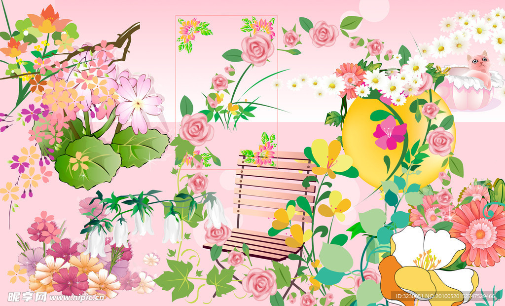 众花争艳