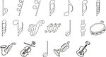 音乐符号矢量图