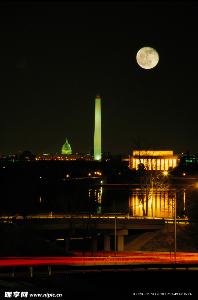 白宫夜景