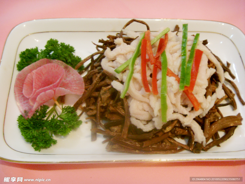 茶树菇肉丝