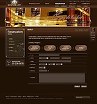 韩国棕色绝色系列网页模板