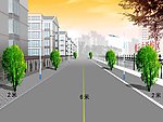 道路效果图