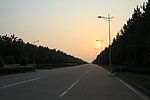夕阳下的公路