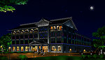 荷花宾馆夜景FLASH动画效果图