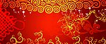 节假日喜庆背景 红色背景 祥云 中国结 大红 喜庆