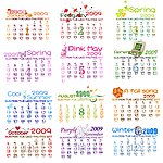 2009年全年日历表