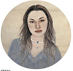 女郎半身像