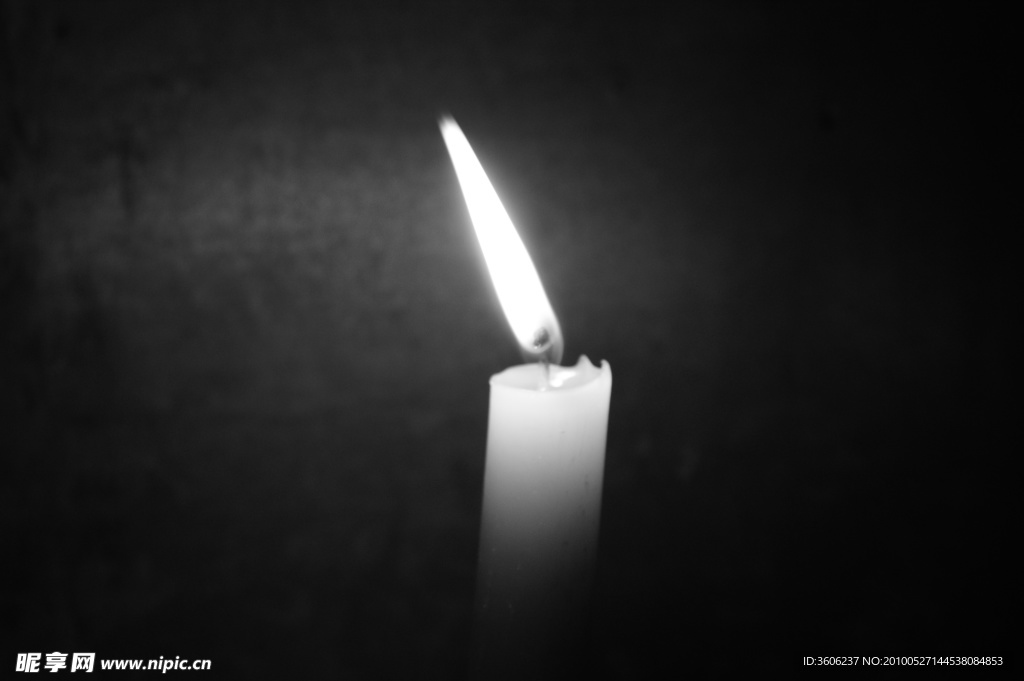 黑夜烛光