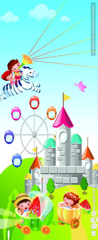 幼儿园卡通城堡