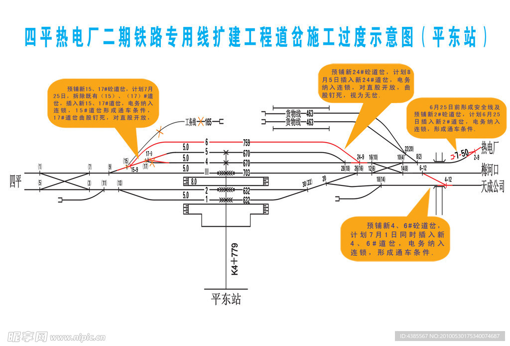 平东站示意图