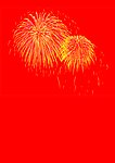 节日烟花燃放效果