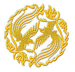 翟鸟团花