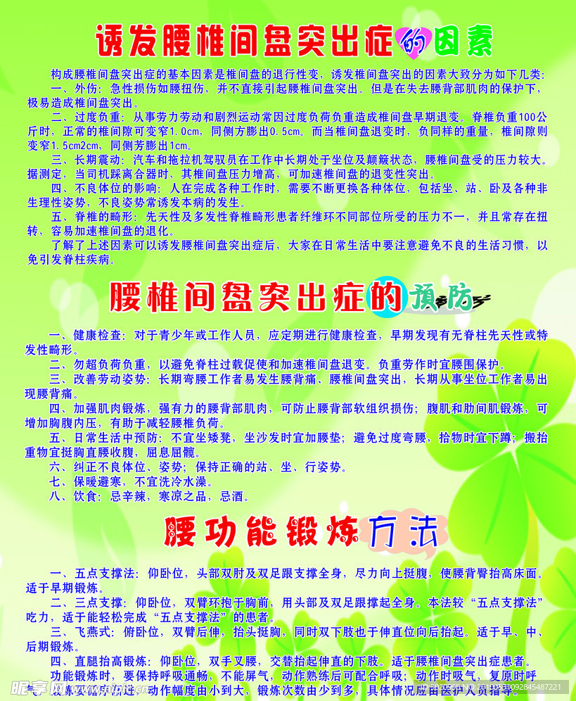 腰功能锻炼方法