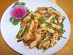 韭香菌菇炒肉碎