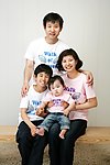 韩国家庭合影写真