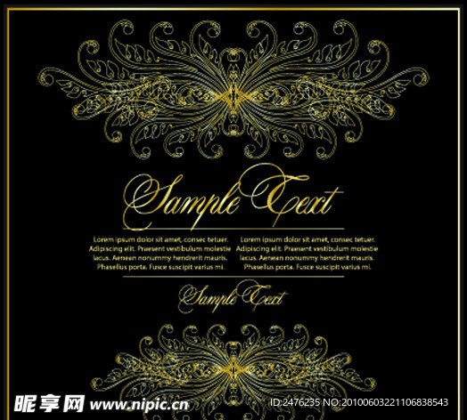 欧美超酷经典梦幻花纹