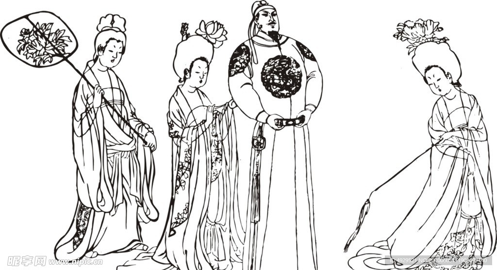 唐仕女图