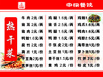 菜单价