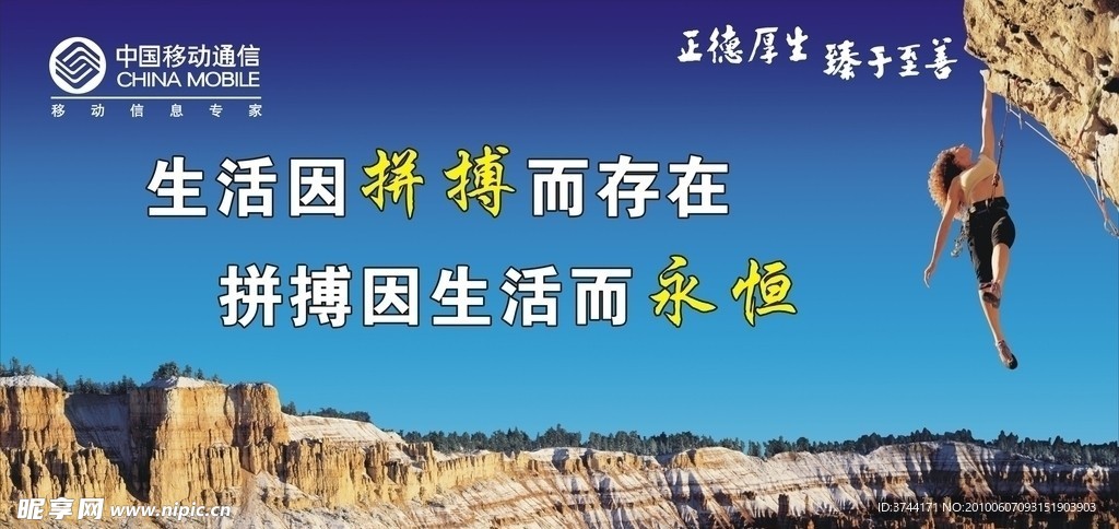生活因拼搏而存在