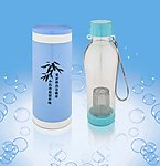 杯子水杯蓝色白色水晶泡