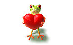 爱心青蛙