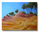 高山黄土油画